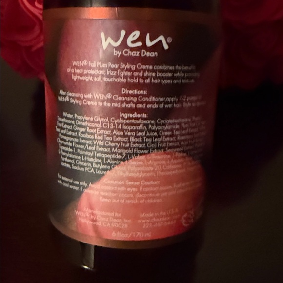 WEN Fall Plum Pear hair styling cream  bottle 6 oz - Picture 3 of 4